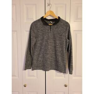 Crazy 8 xl boys partial zip static grey sweatshirt